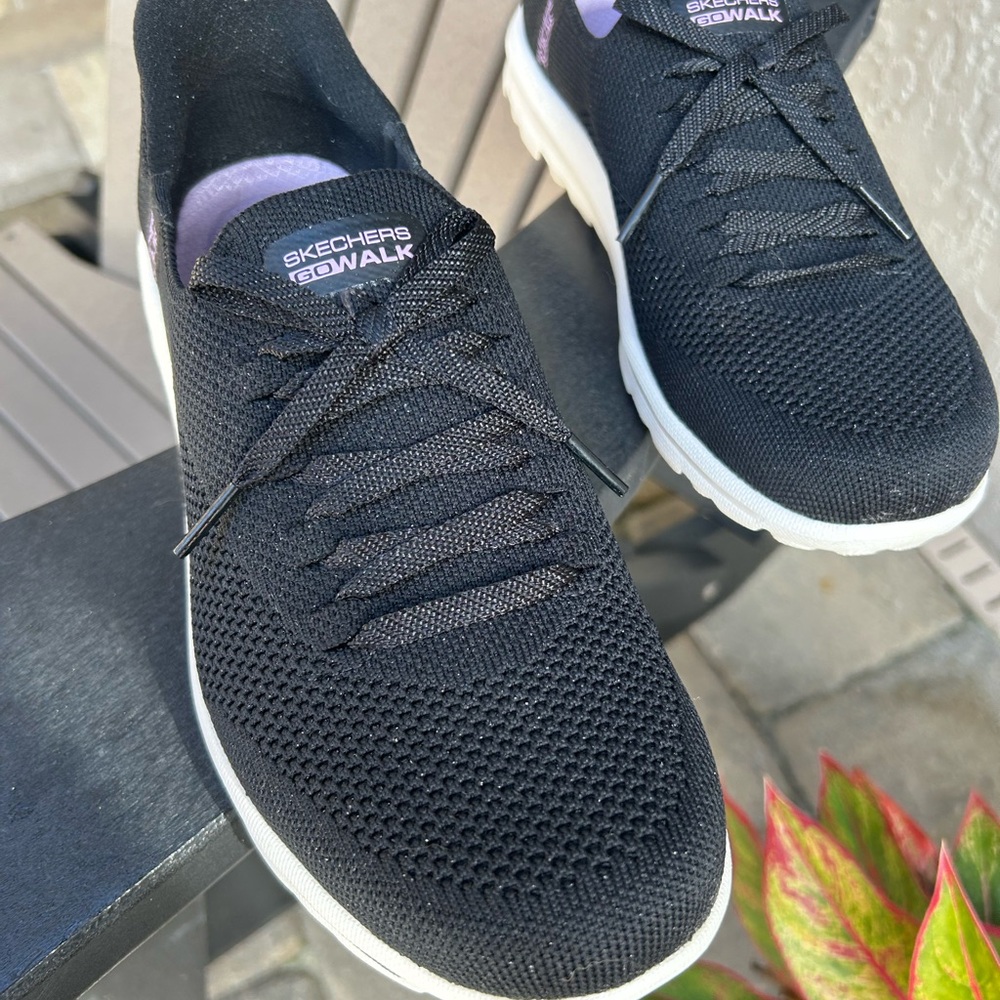 Skechers Slip ins GO WALK Sparkle Travel Vegan size 9